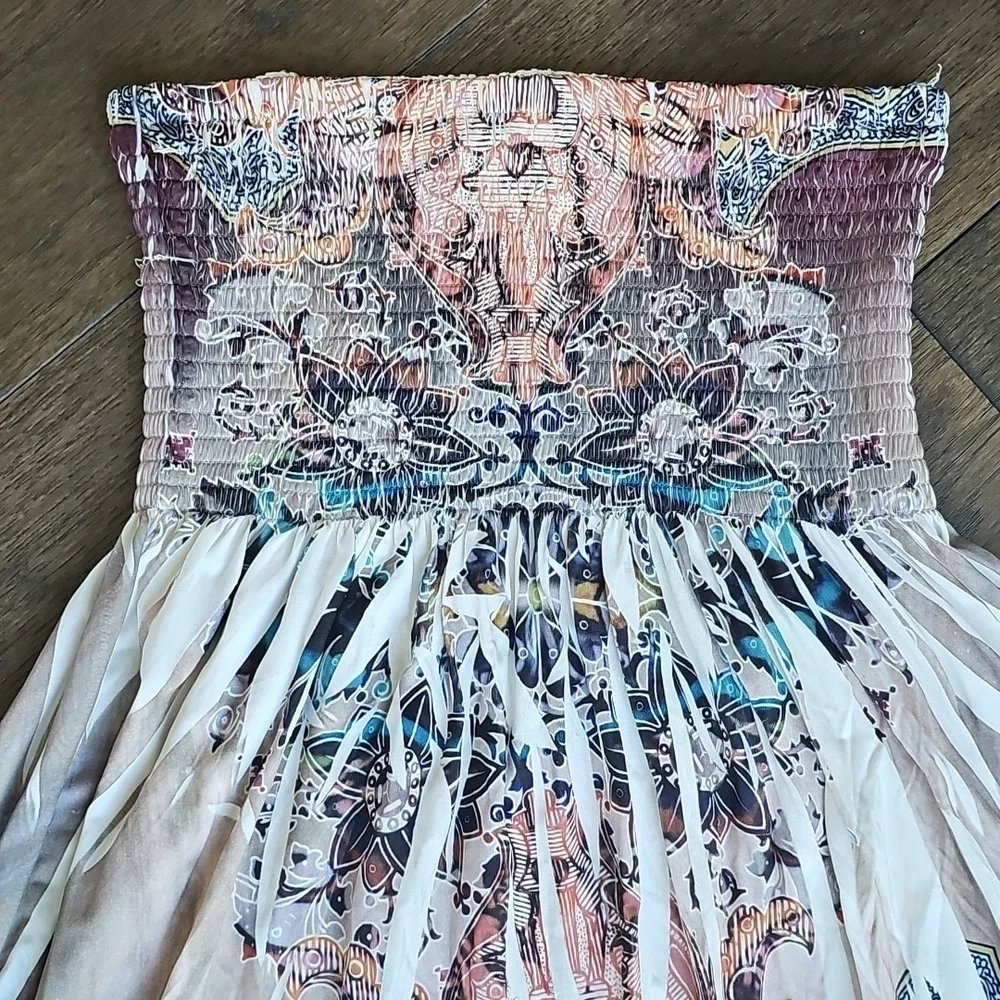 BOHO STRAPLESS DRESS - Picture 4 of 10
